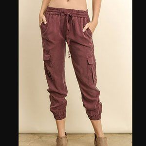 Dress Forum Cargo Pants - Small - Merlot - NWT